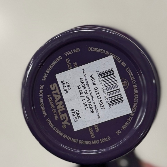 Stanley + Starbucks Plum Purple Tumbler 40oz 2026 Target Exclusive NWT - Picture 5 of 5
